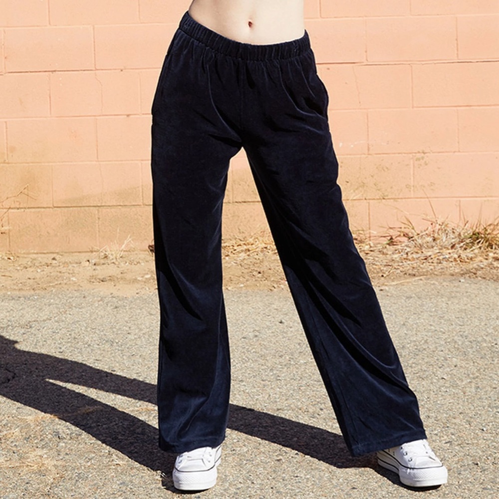 John Galt Navy Velour Anastasia Sweatpants